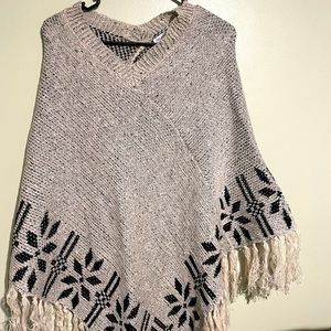 Womens poncho one size